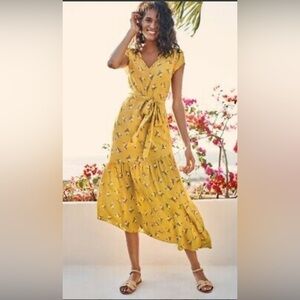 Boden Ochre colored beautiful dress